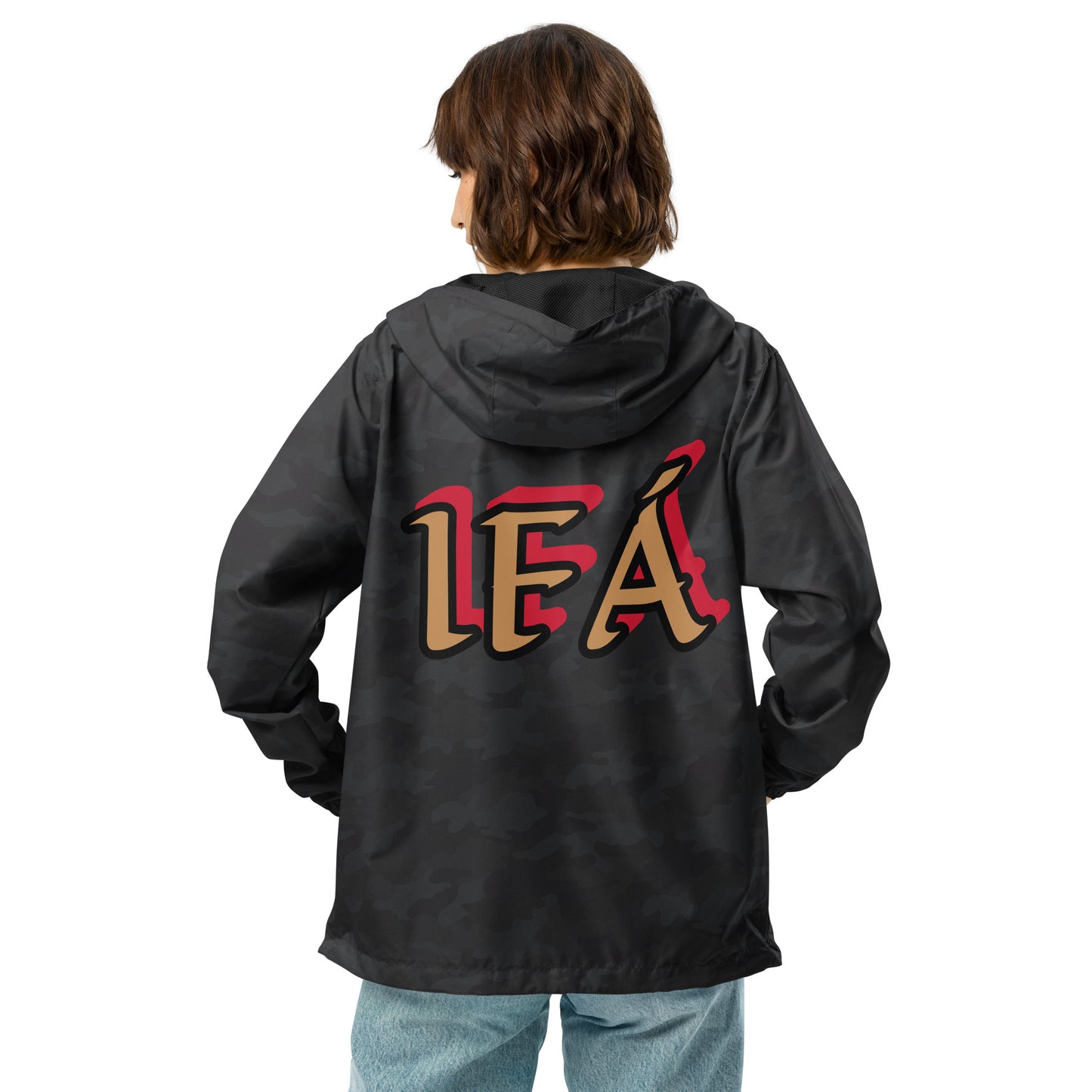 Egbe Apparel Logo Ifa Gold Unisex lightweight zip up windbreaker