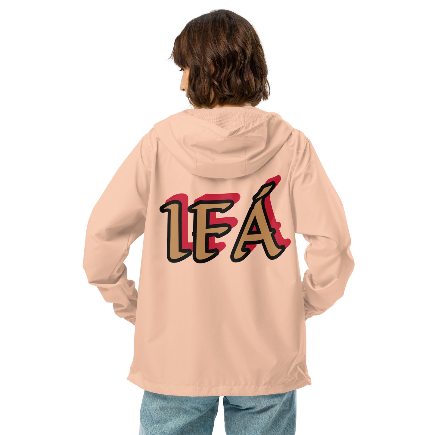 Egbe Apparel Logo Ifa Gold Unisex lightweight zip up windbreaker
