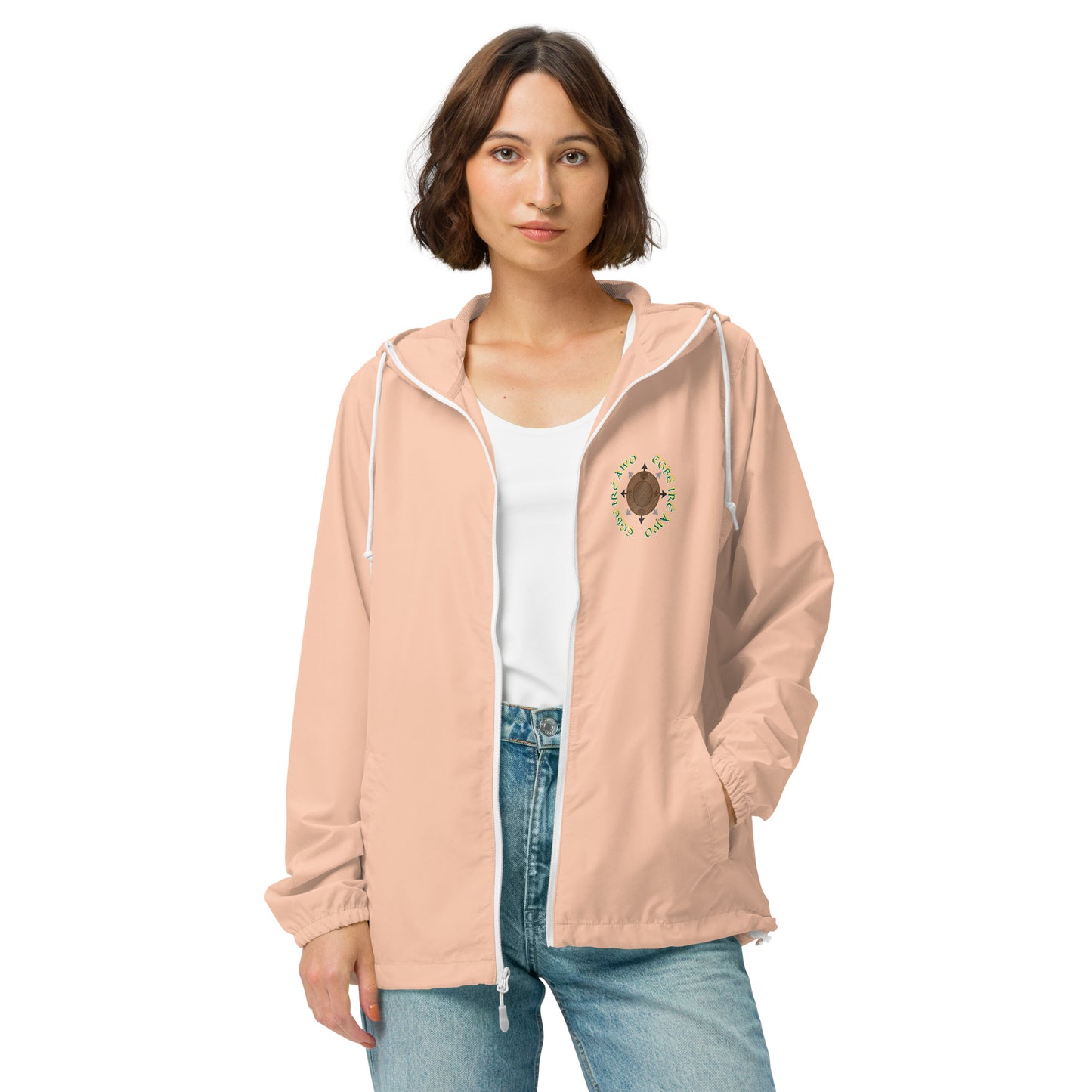Egbe Apparel Logo Ifa icon Lucumi Unisex lightweight zip up windbreaker