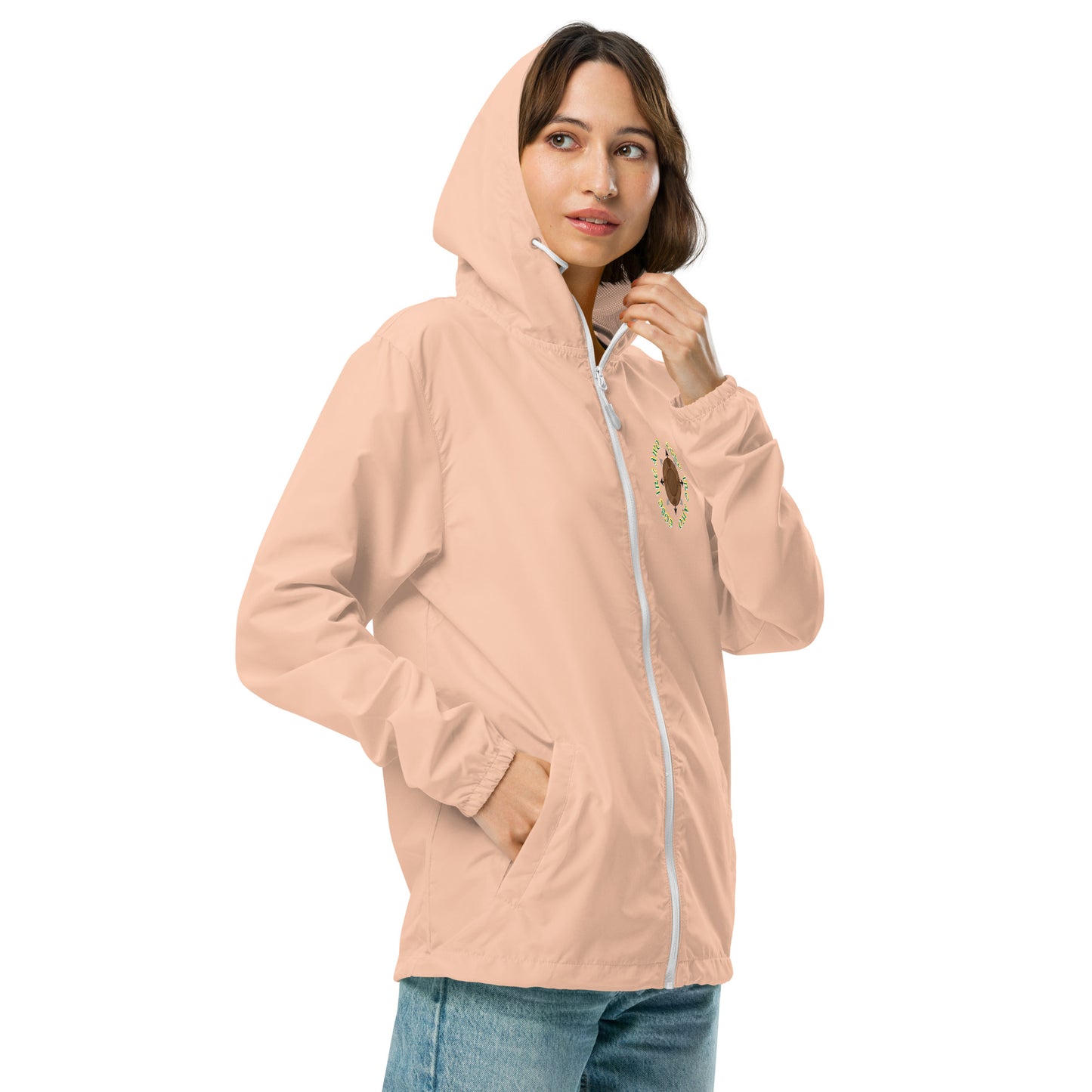 Egbe Apparel Logo Ifa icon Lucumi Unisex lightweight zip up windbreaker