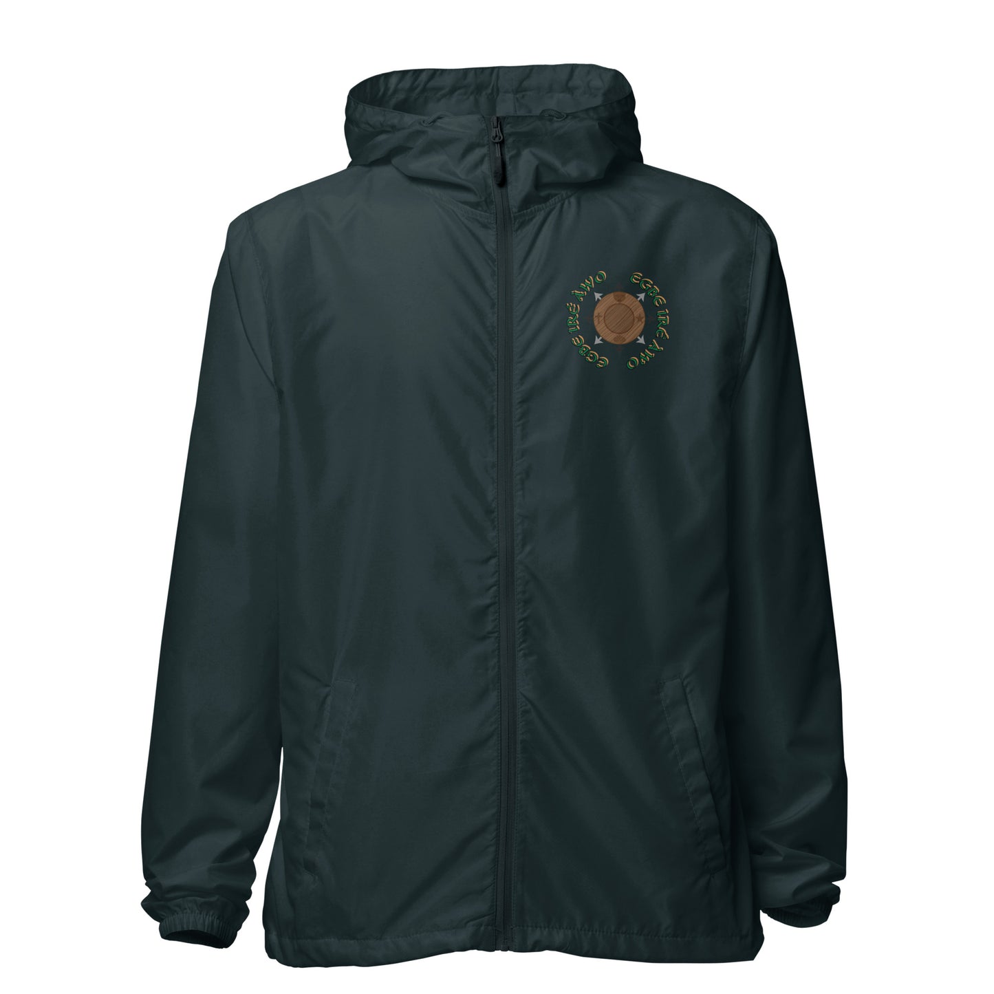Egbe Apparel Logo Ifa Gold incognito Unisex lightweight zip up windbreaker