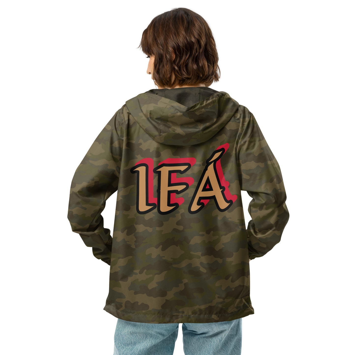 Egbe Apparel Logo Ifa Gold Unisex lightweight zip up windbreaker