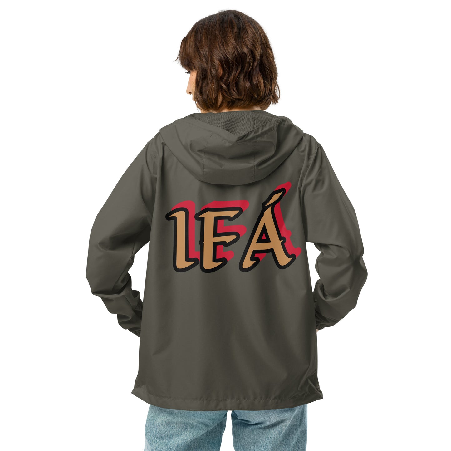 Egbe Apparel Logo Ifa Gold Unisex lightweight zip up windbreaker