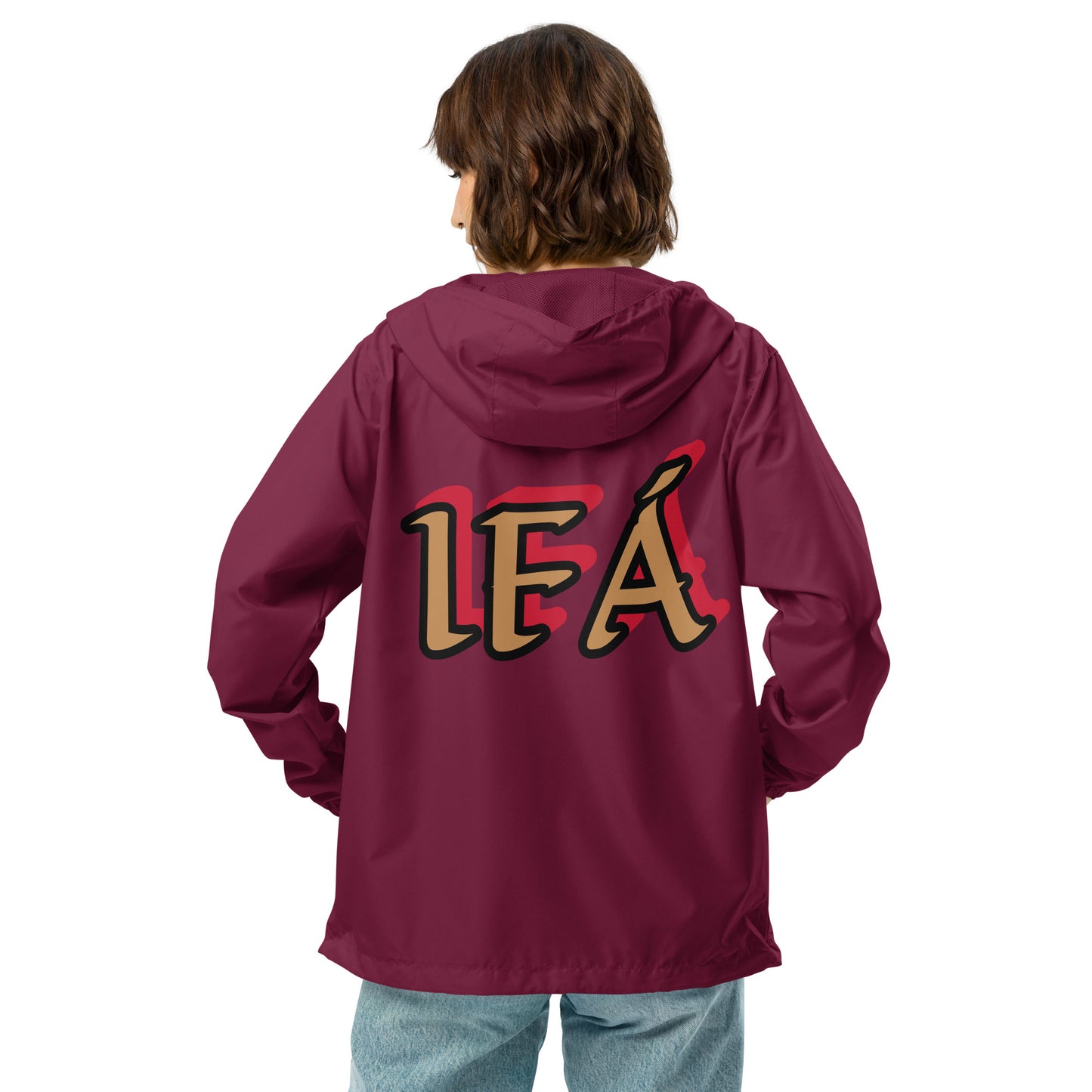 Egbe Apparel Logo Ifa Gold Unisex lightweight zip up windbreaker