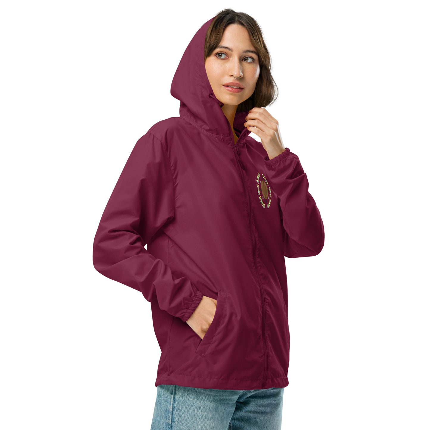Egbe Apparel Logo Ifa icon Lucumi Unisex lightweight zip up windbreaker