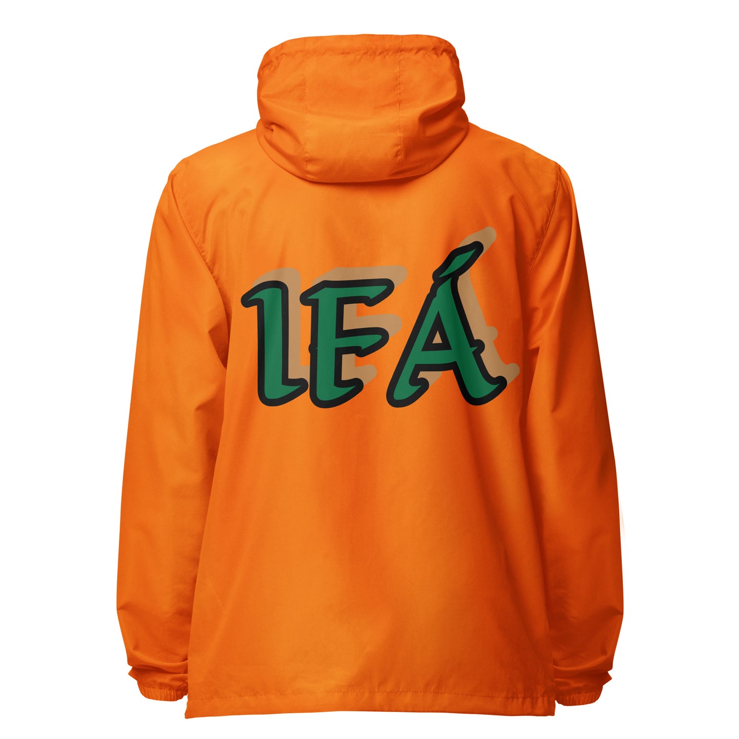 Egbe Apparel Logo Ifa Gold incognito Unisex lightweight zip up windbreaker
