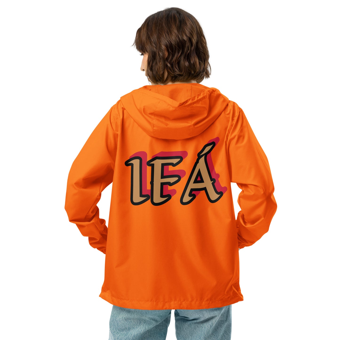 Egbe Apparel Logo Ifa Gold Unisex lightweight zip up windbreaker