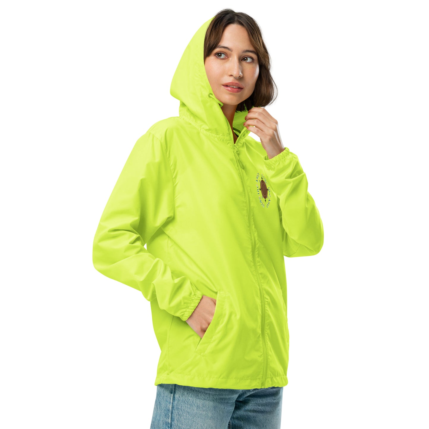 Egbe Apparel Logo Ifa icon Lucumi Unisex lightweight zip up windbreaker