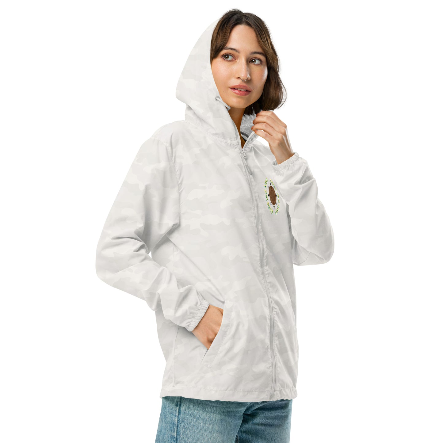 Egbe Apparel Logo Ifa icon Lucumi Unisex lightweight zip up windbreaker