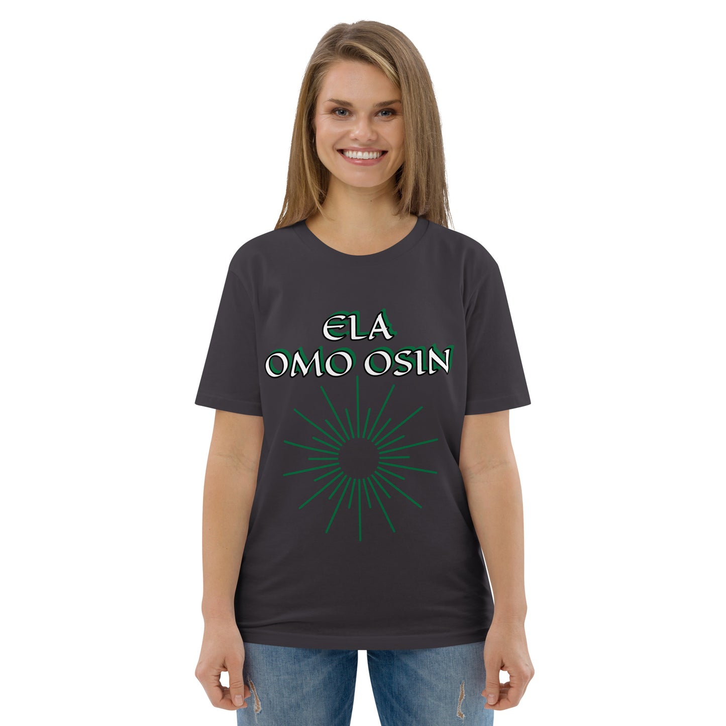 ELA Omo Osin Aje-Ju-Ogun Incognito Unisex organic cotton t-shirt