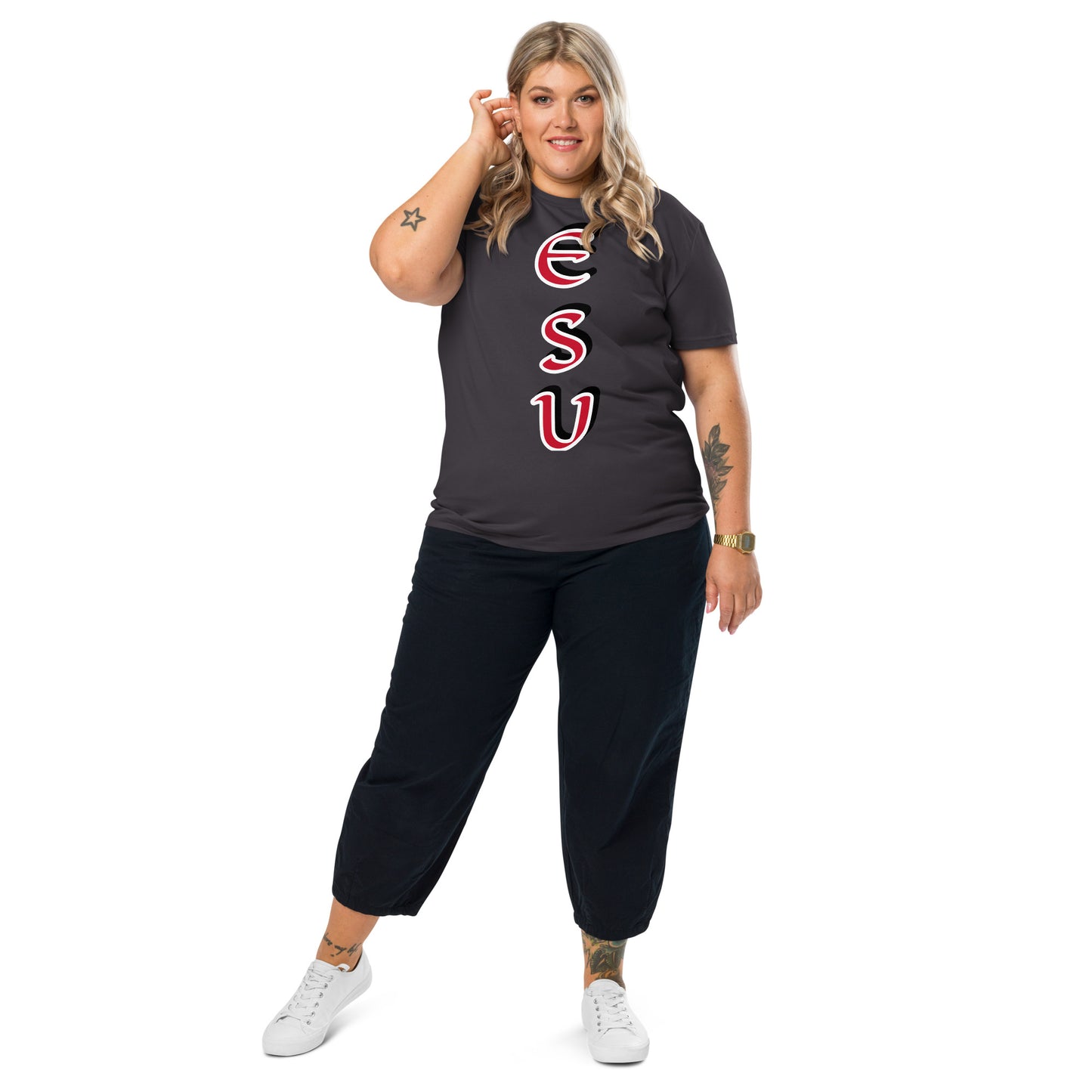 Esu vertical 4 Unisex organic cotton t-shirt