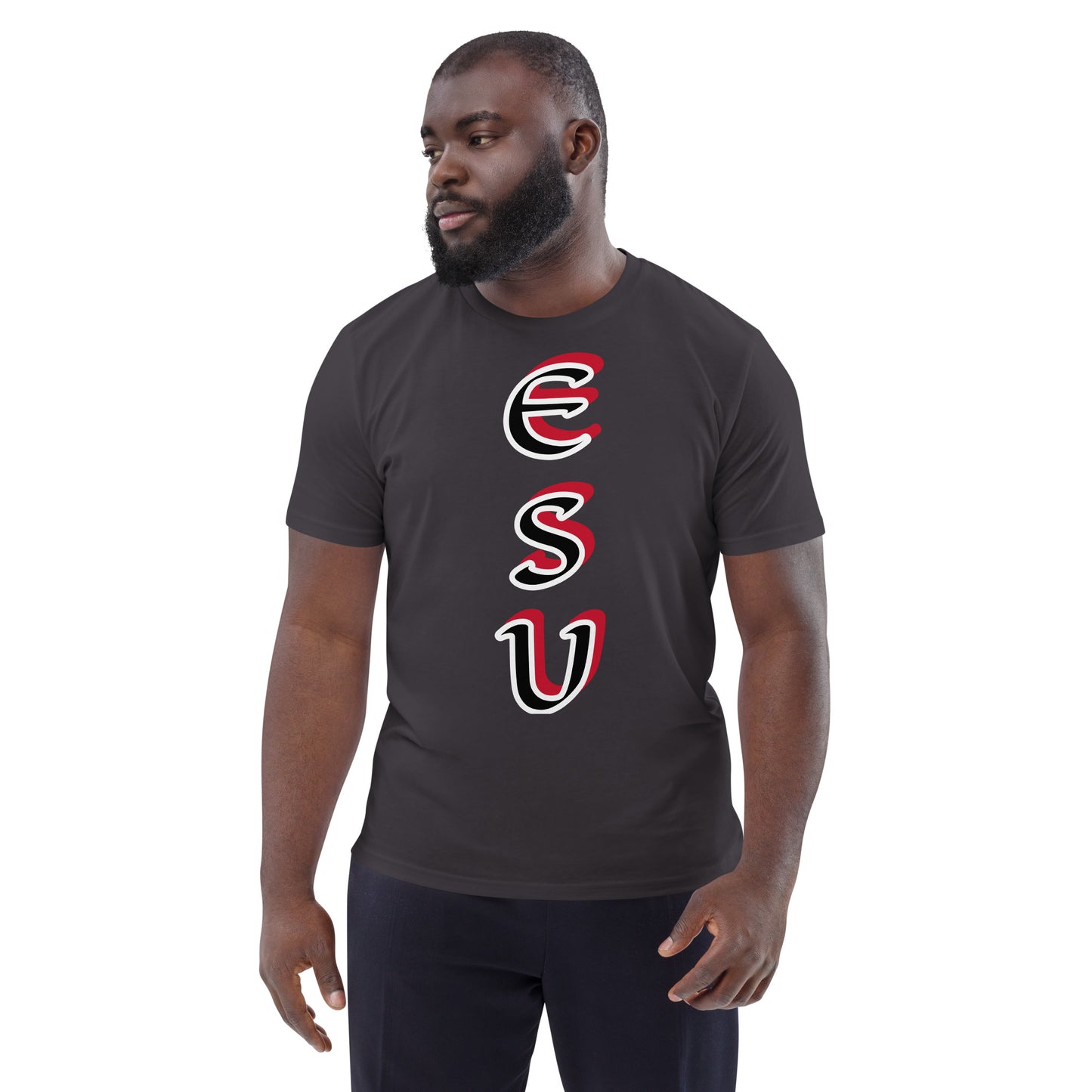 Esu vertical 3 Unisex organic cotton t-shirt