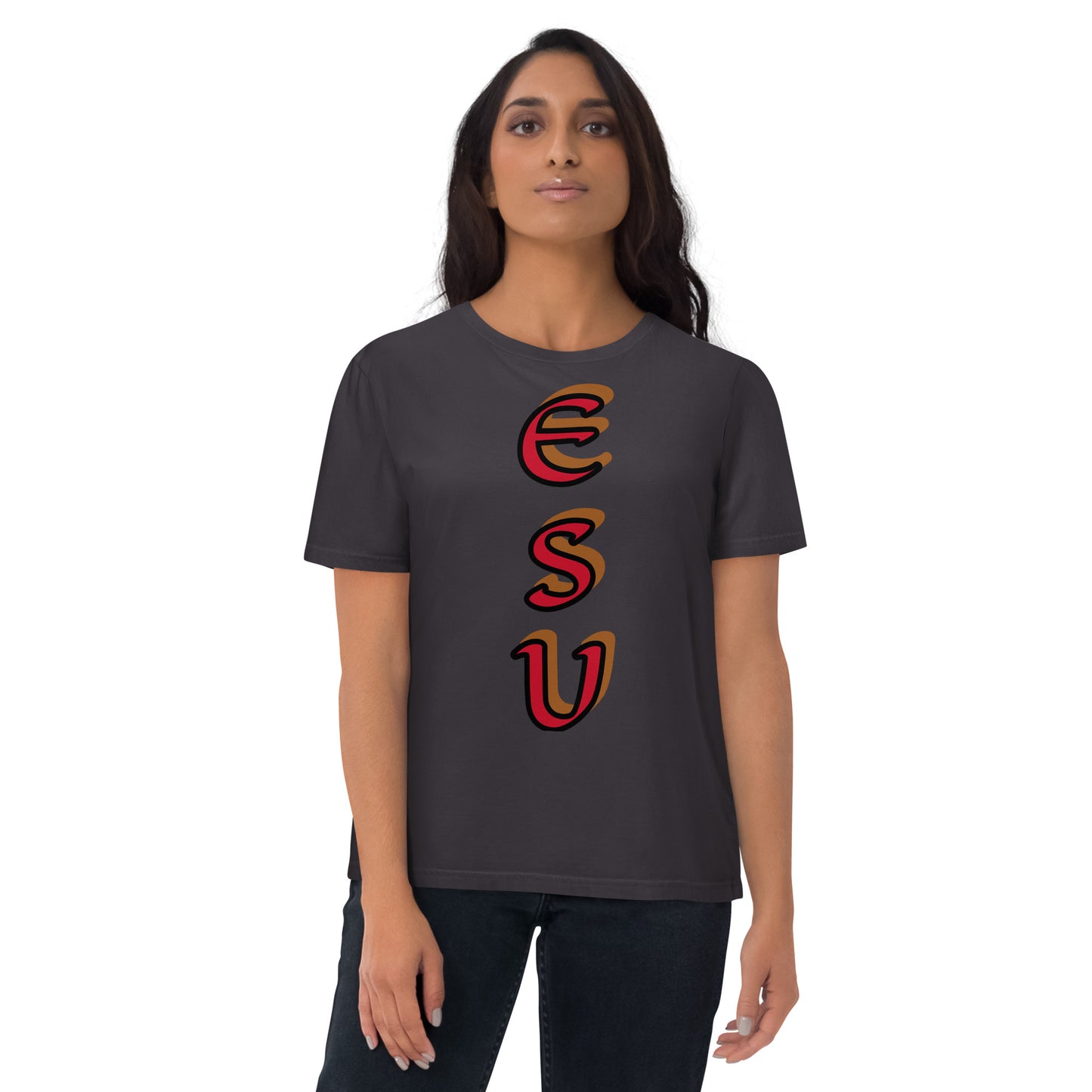 Esu vertical 1 Unisex organic cotton t-shirt