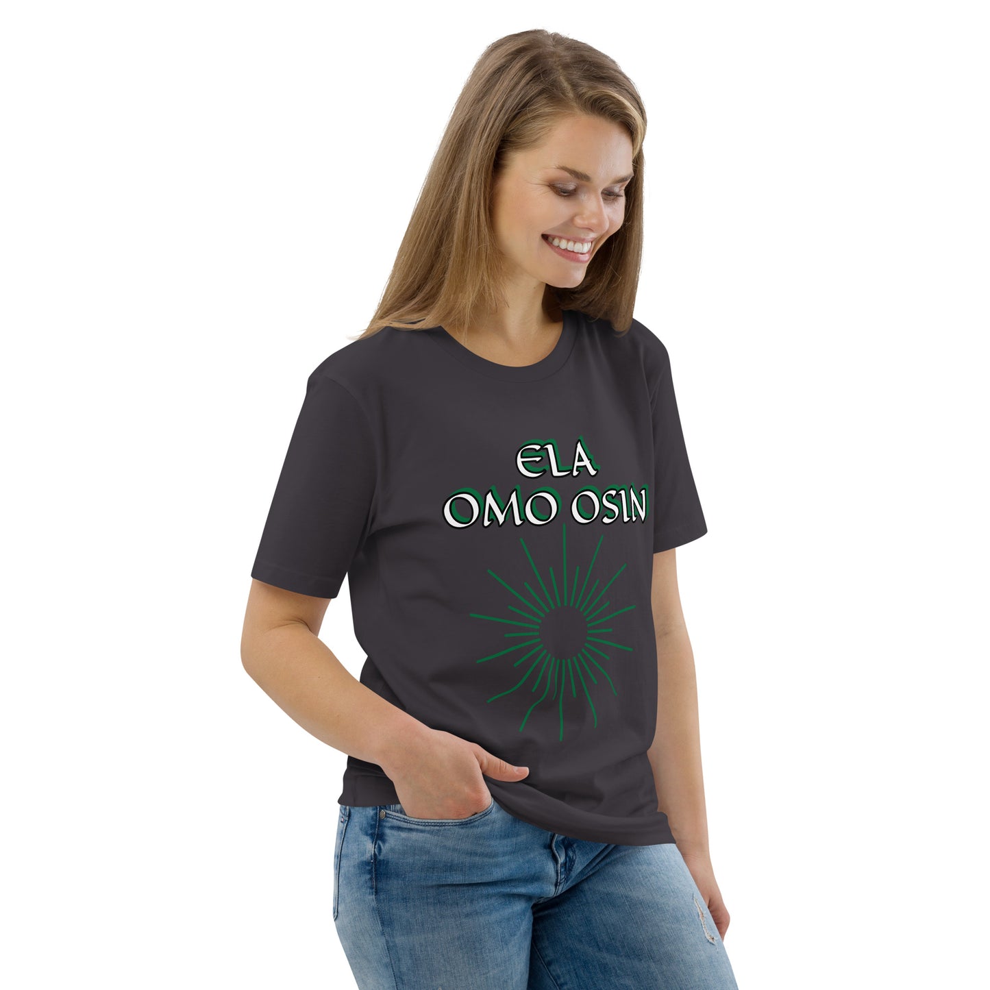 ELA Omo Osin Aje-Ju-Ogun Incognito Unisex organic cotton t-shirt