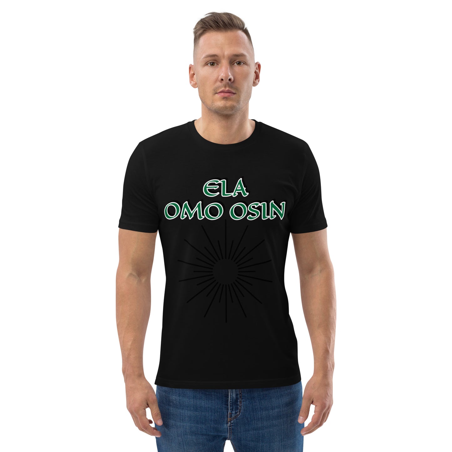 ELA Omo Osin Aje-Ju-Ogun Unisex organic cotton t-shirt
