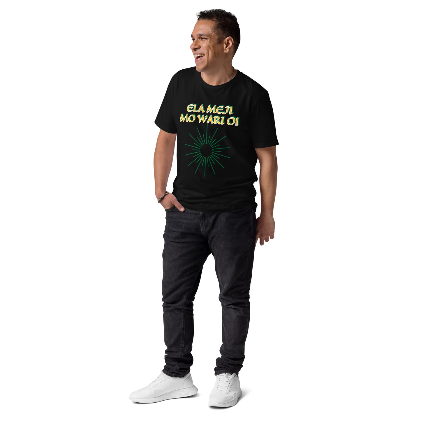 ELA Meji Lucumi Reverse Unisex organic cotton t-shirt