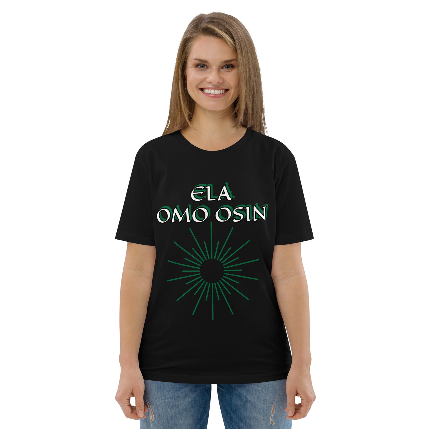 ELA Omo Osin Aje-Ju-Ogun Incognito Unisex organic cotton t-shirt