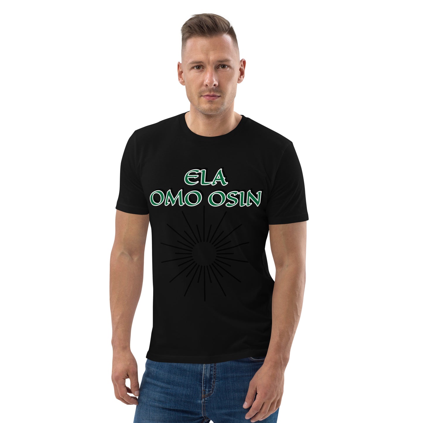 ELA Omo Osin Aje-Ju-Ogun Unisex organic cotton t-shirt