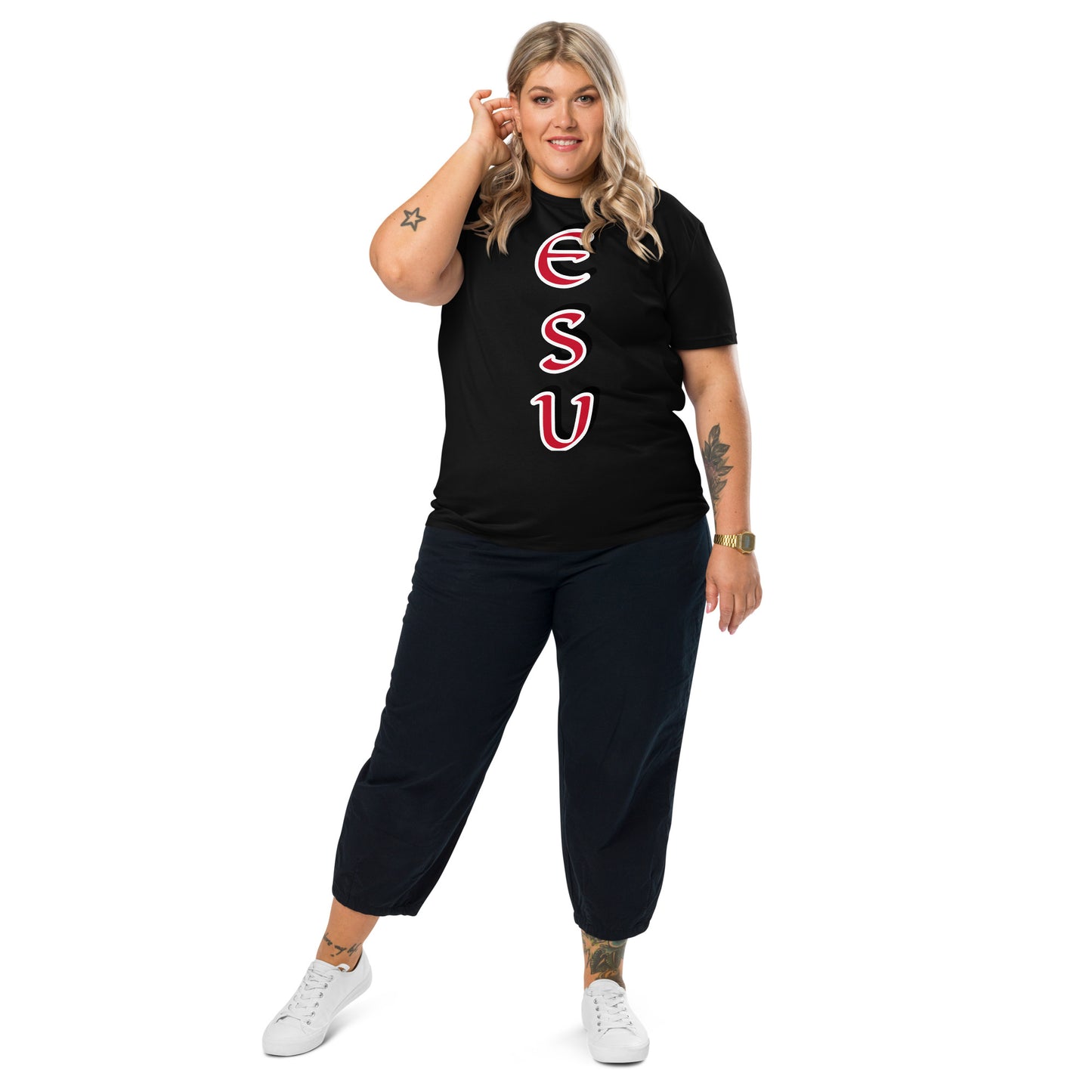 Esu vertical 4 Unisex organic cotton t-shirt