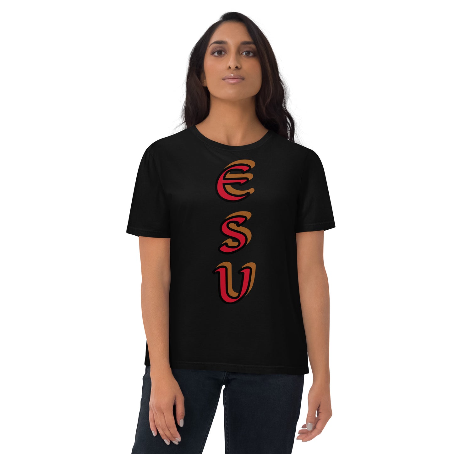 Esu vertical 1 Unisex organic cotton t-shirt