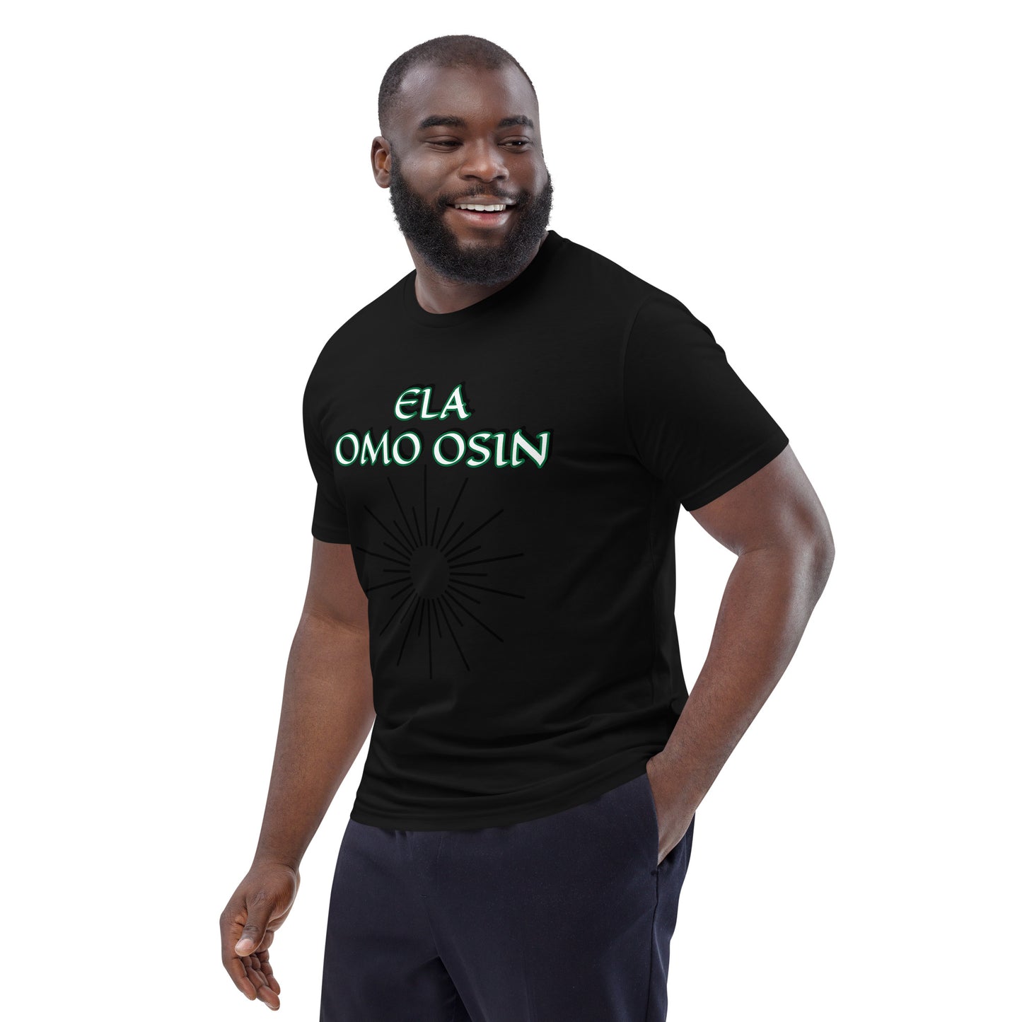 ELA Omo Osin Aje-Ju-Ogun Incognito Reverse Unisex organic cotton t-shirt