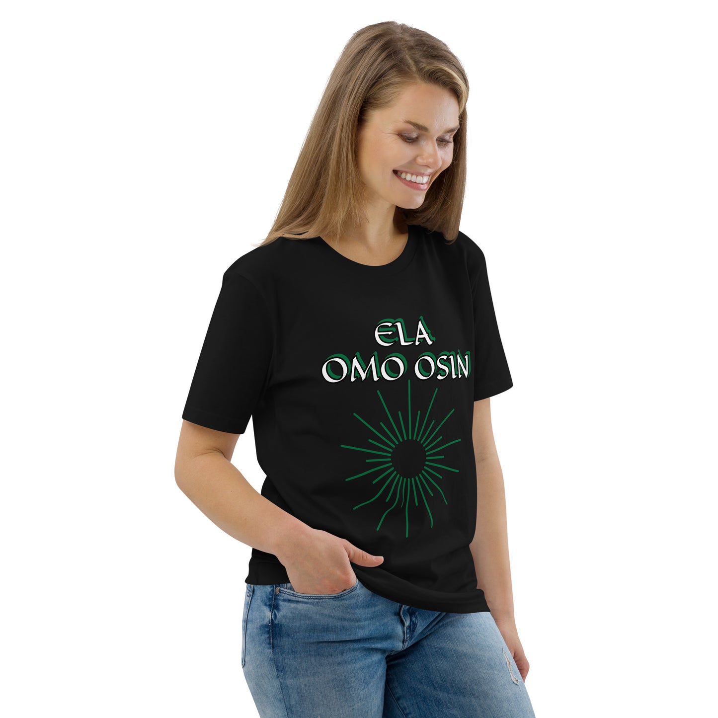 ELA Omo Osin Aje-Ju-Ogun Incognito Unisex organic cotton t-shirt
