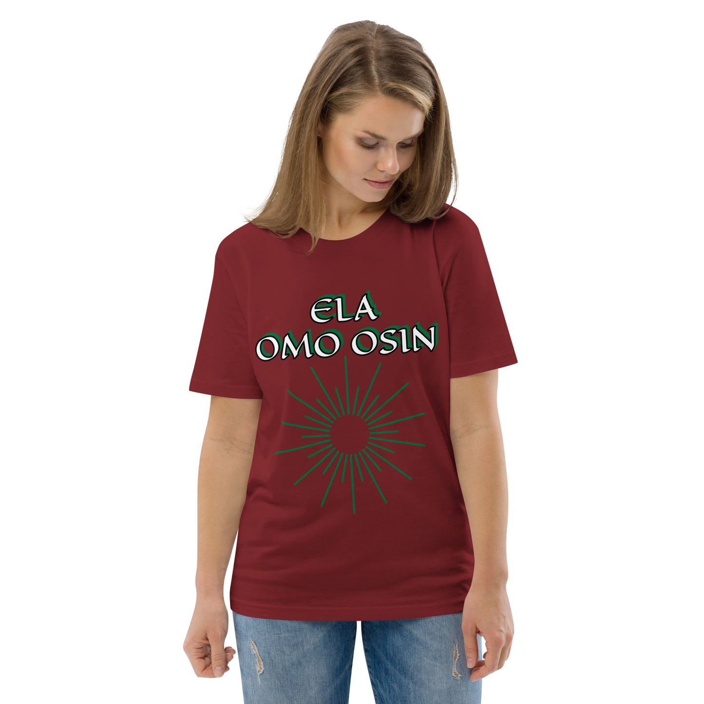 ELA Omo Osin Aje-Ju-Ogun Incognito Unisex organic cotton t-shirt