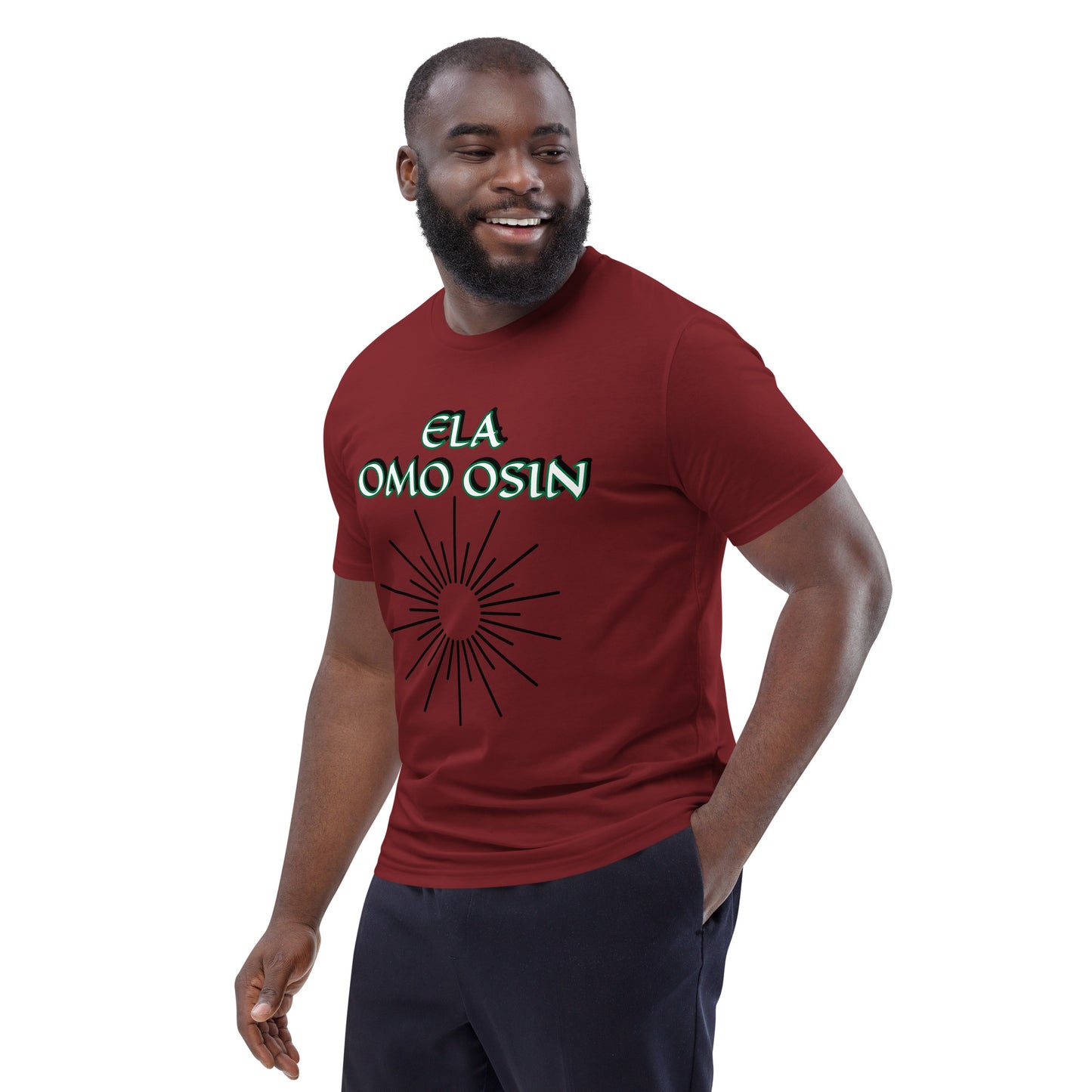 ELA Omo Osin Aje-Ju-Ogun Incognito Reverse Unisex organic cotton t-shirt