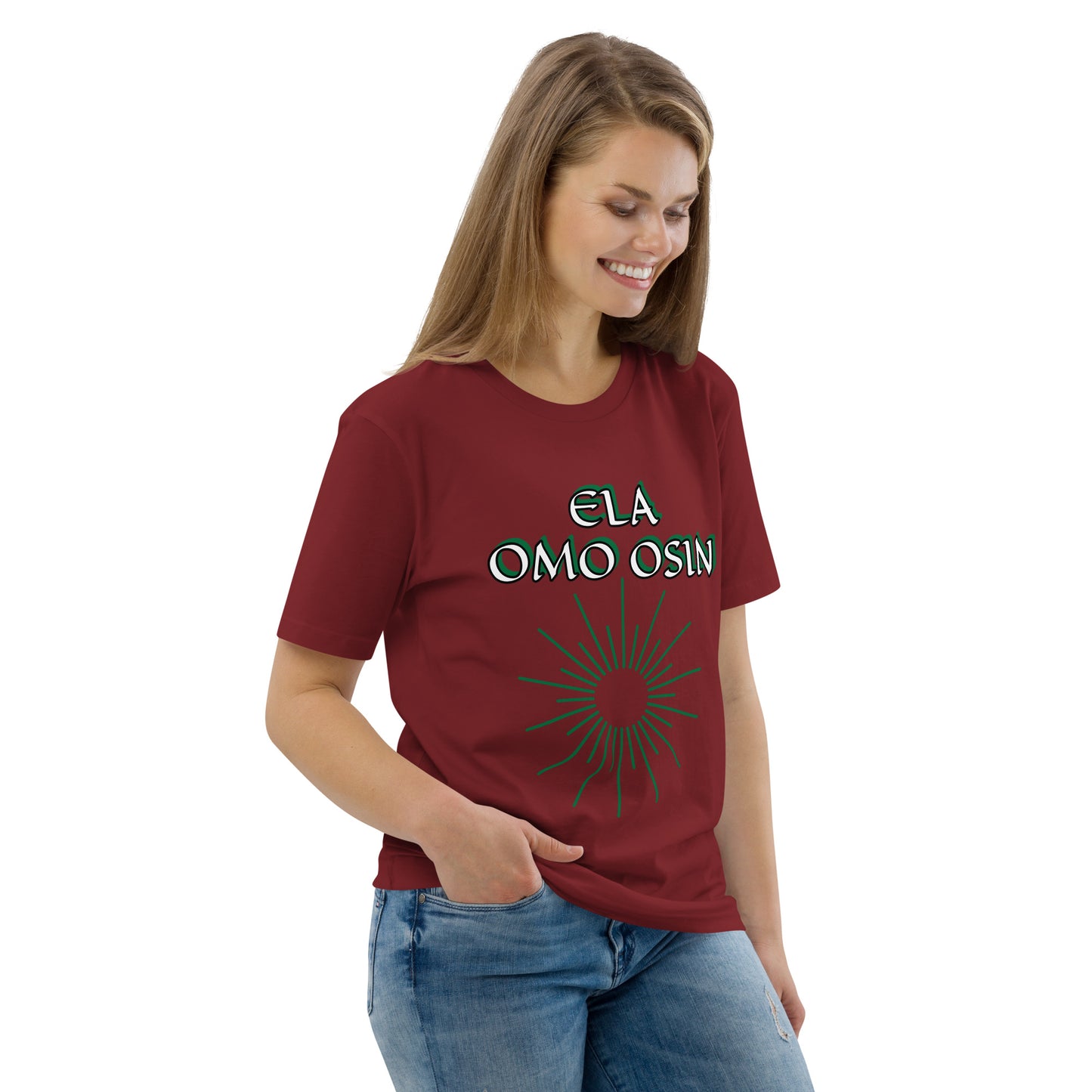 ELA Omo Osin Aje-Ju-Ogun Incognito Unisex organic cotton t-shirt