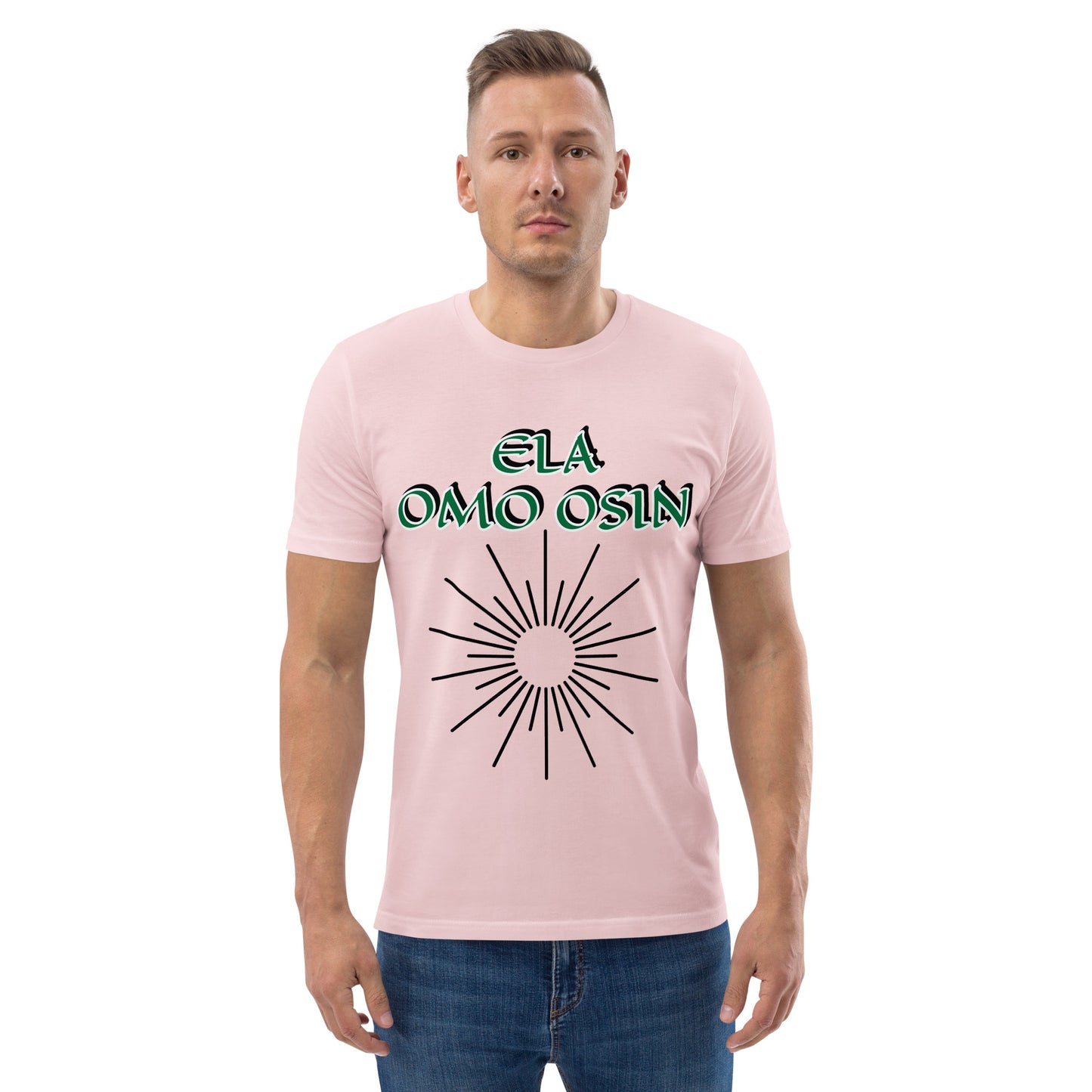ELA Omo Osin Aje-Ju-Ogun Unisex organic cotton t-shirt