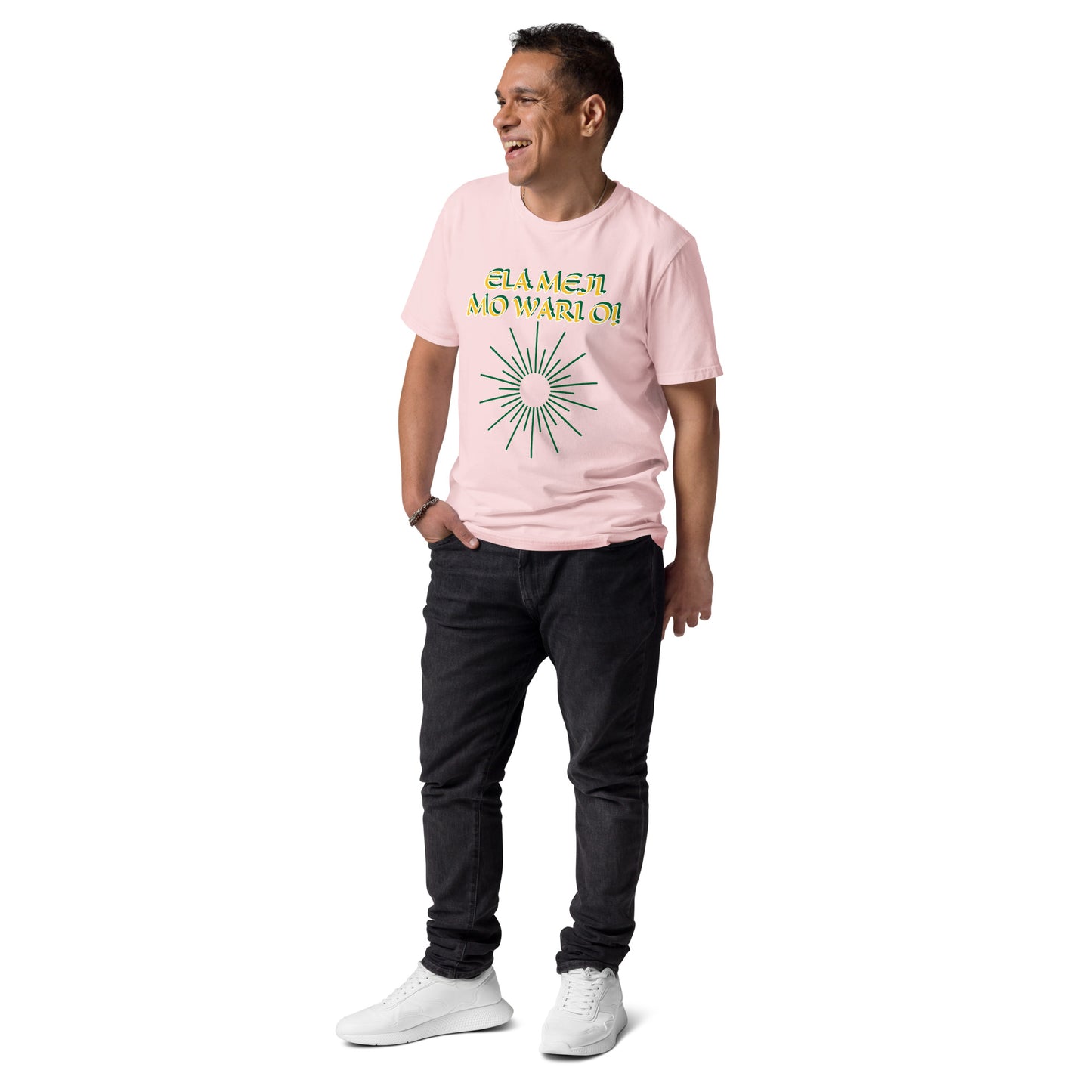 ELA Meji Lucumi Reverse Unisex organic cotton t-shirt