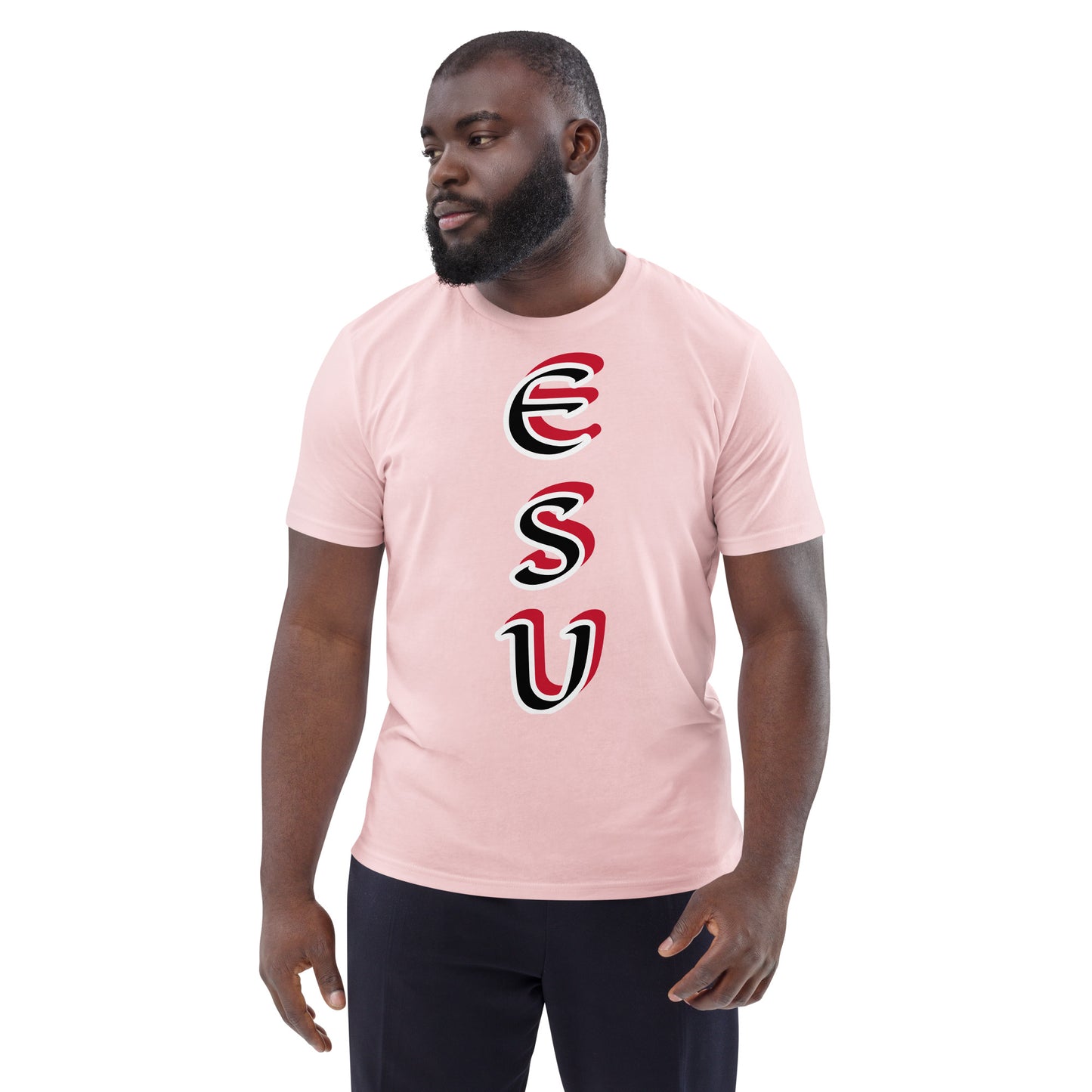 Esu vertical 3 Unisex organic cotton t-shirt