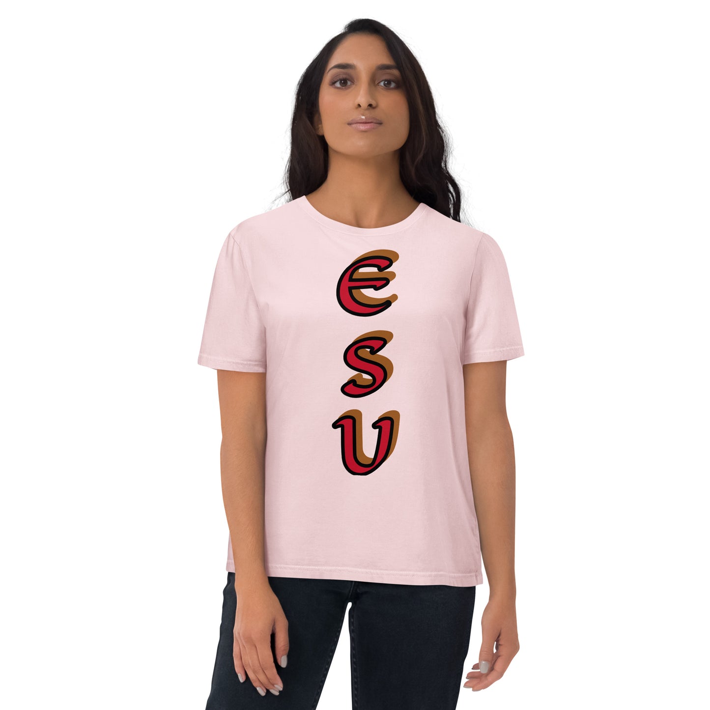 Esu vertical 1 Unisex organic cotton t-shirt