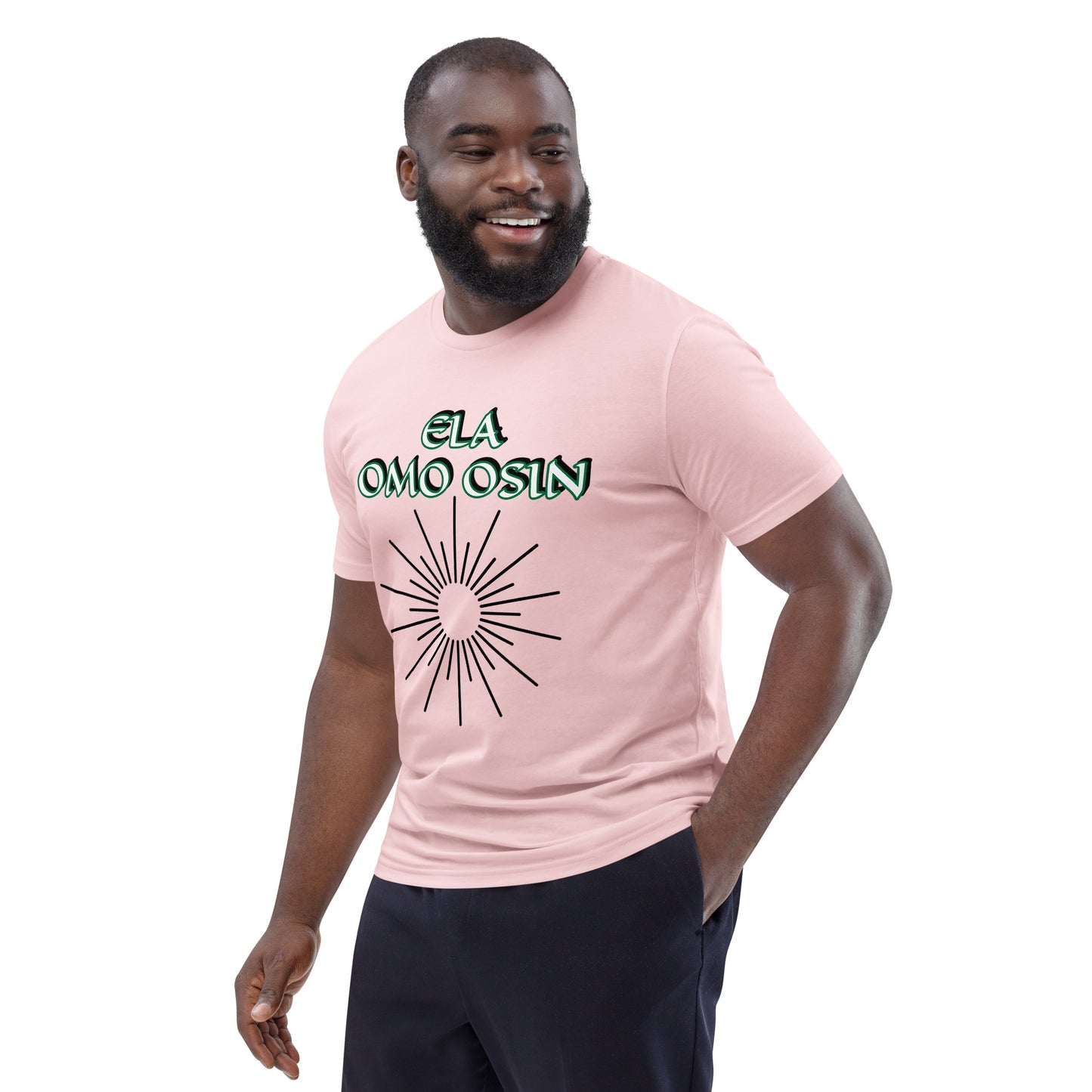 ELA Omo Osin Aje-Ju-Ogun Incognito Reverse Unisex organic cotton t-shirt