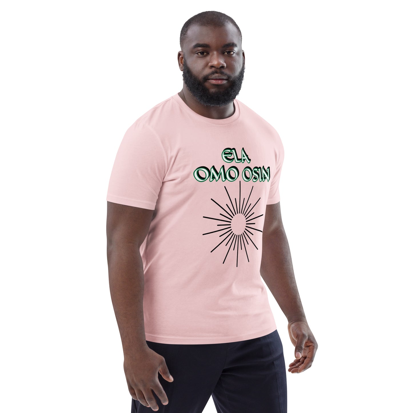ELA Omo Osin Aje-Ju-Ogun Incognito Reverse Unisex organic cotton t-shirt