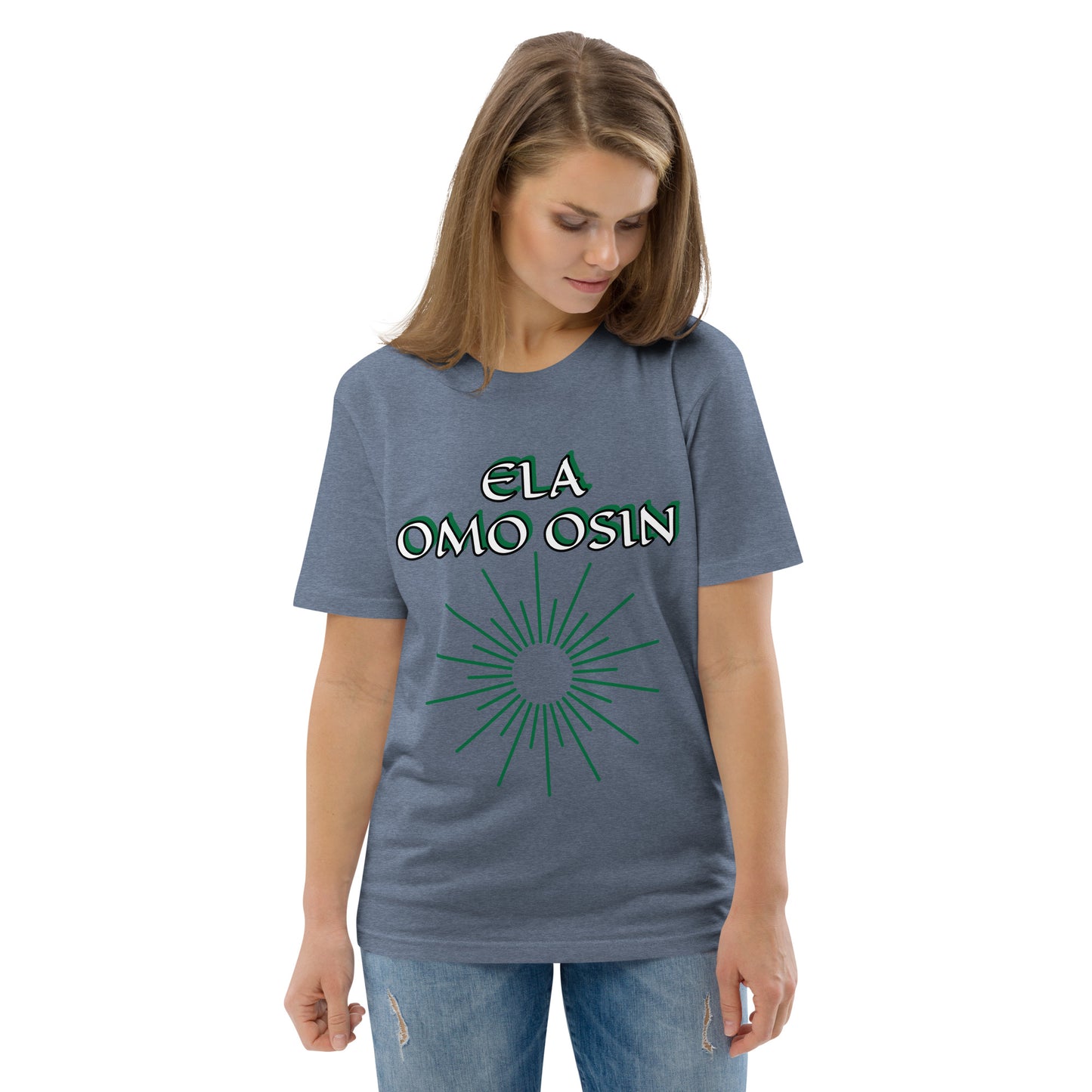 ELA Omo Osin Aje-Ju-Ogun Incognito Unisex organic cotton t-shirt