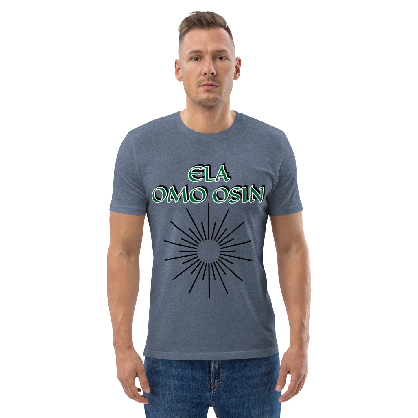 ELA Omo Osin Aje-Ju-Ogun Unisex organic cotton t-shirt