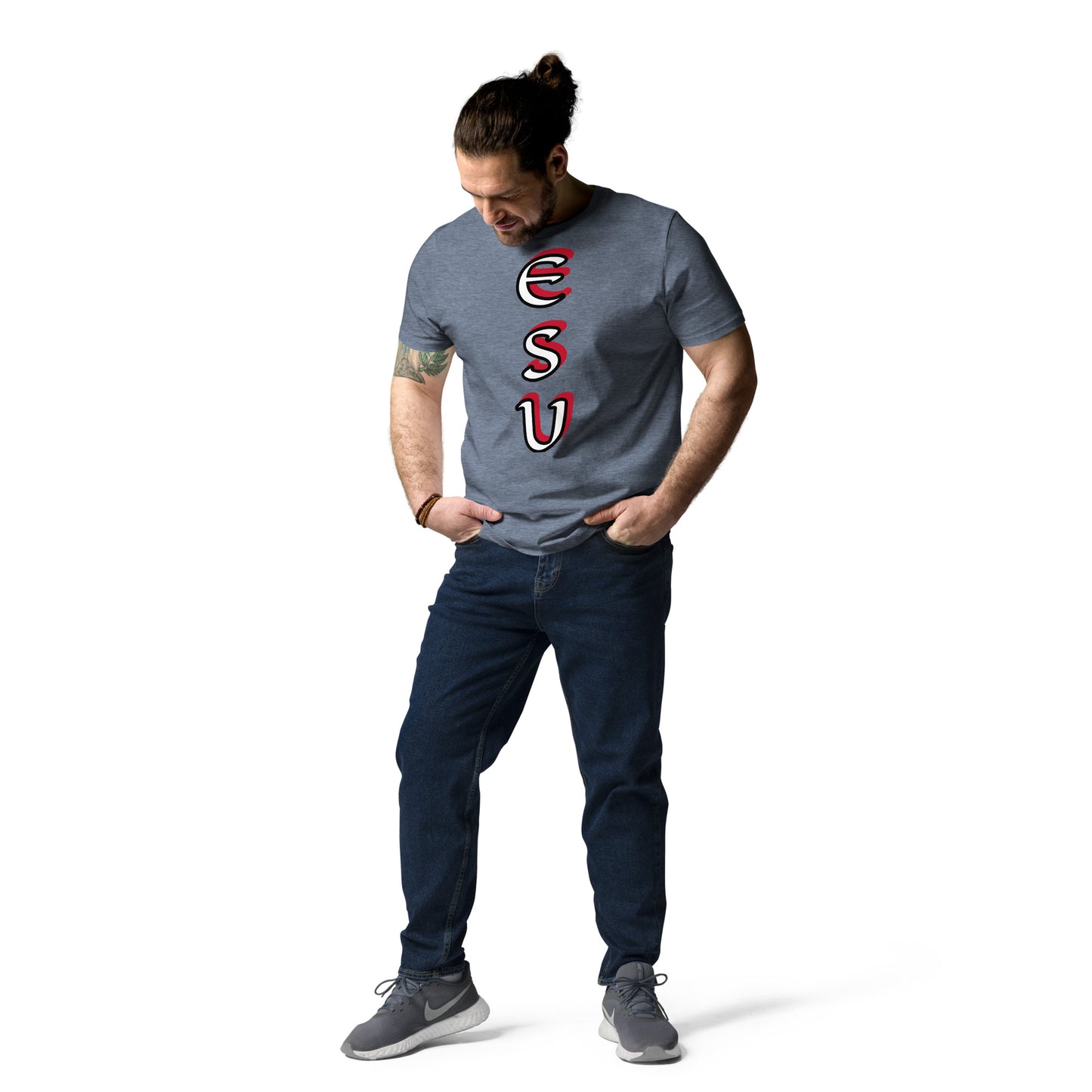 Esu vertical 2 Unisex organic cotton t-shirt