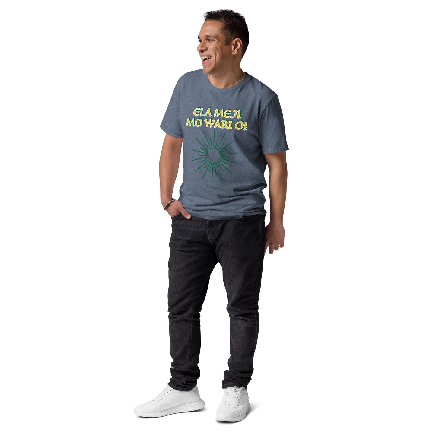 ELA Meji Lucumi Reverse Unisex organic cotton t-shirt