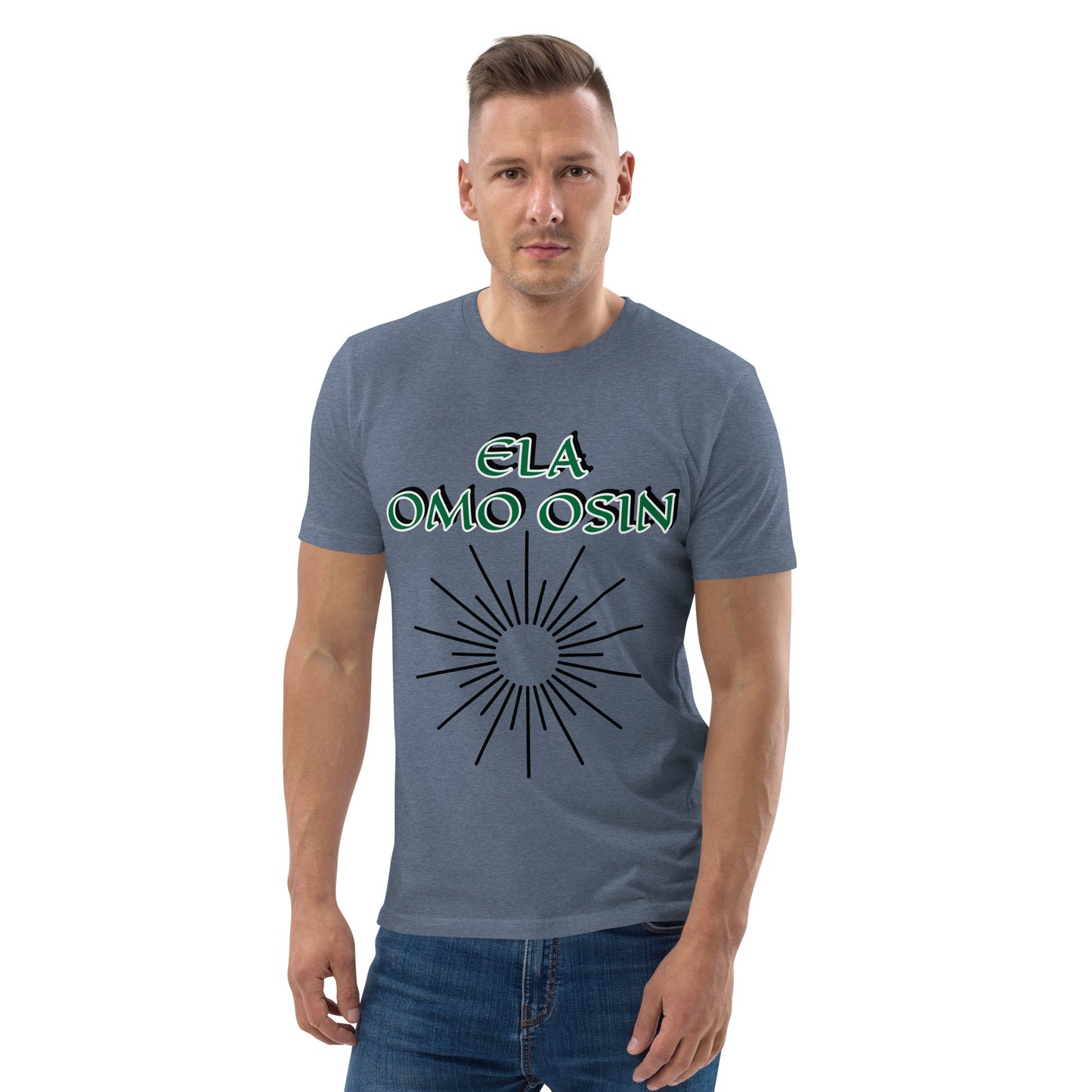 ELA Omo Osin Aje-Ju-Ogun Unisex organic cotton t-shirt