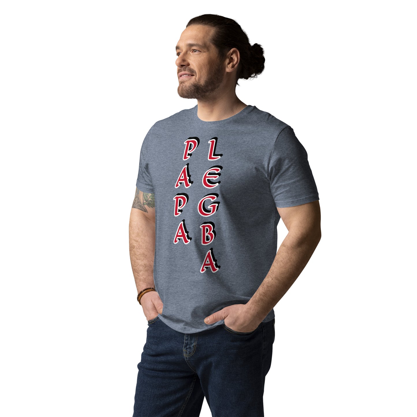 Papa Legba Vertical 2 Unisex organic cotton t-shirt
