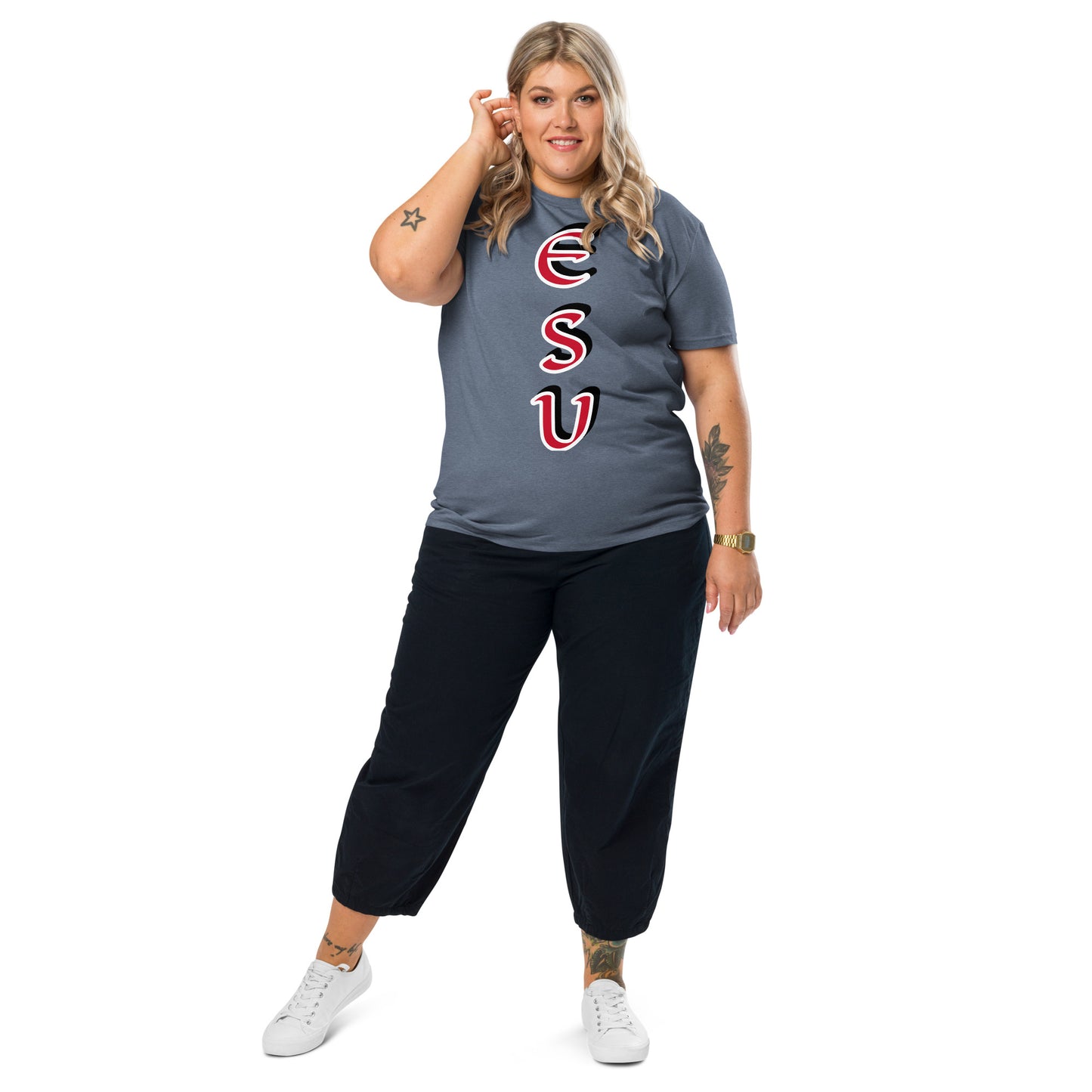 Esu vertical 4 Unisex organic cotton t-shirt