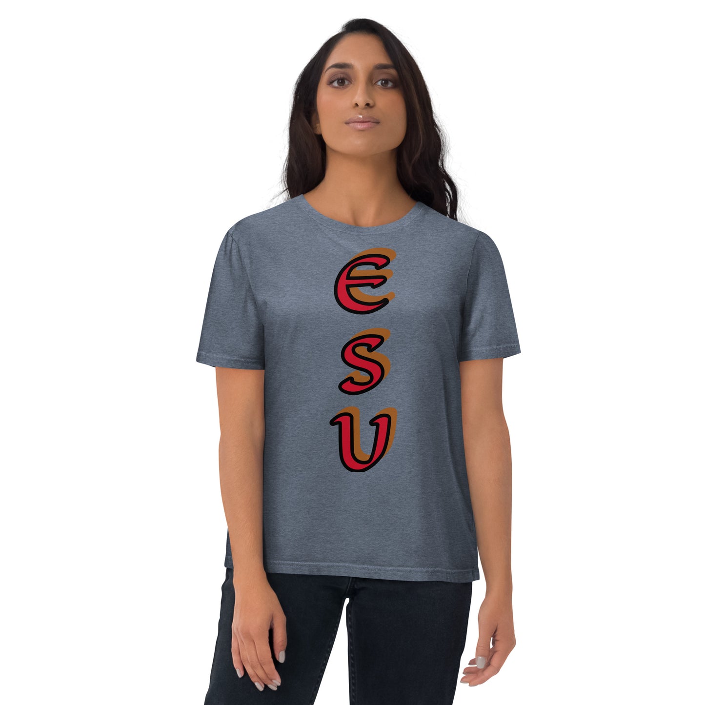 Esu vertical 1 Unisex organic cotton t-shirt