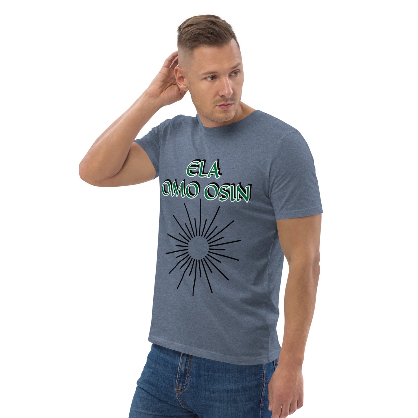 ELA Omo Osin Aje-Ju-Ogun Unisex organic cotton t-shirt