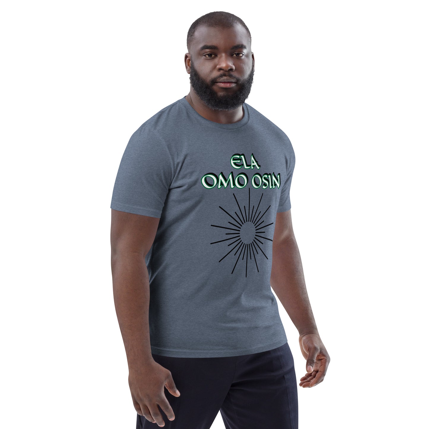 ELA Omo Osin Aje-Ju-Ogun Incognito Reverse Unisex organic cotton t-shirt