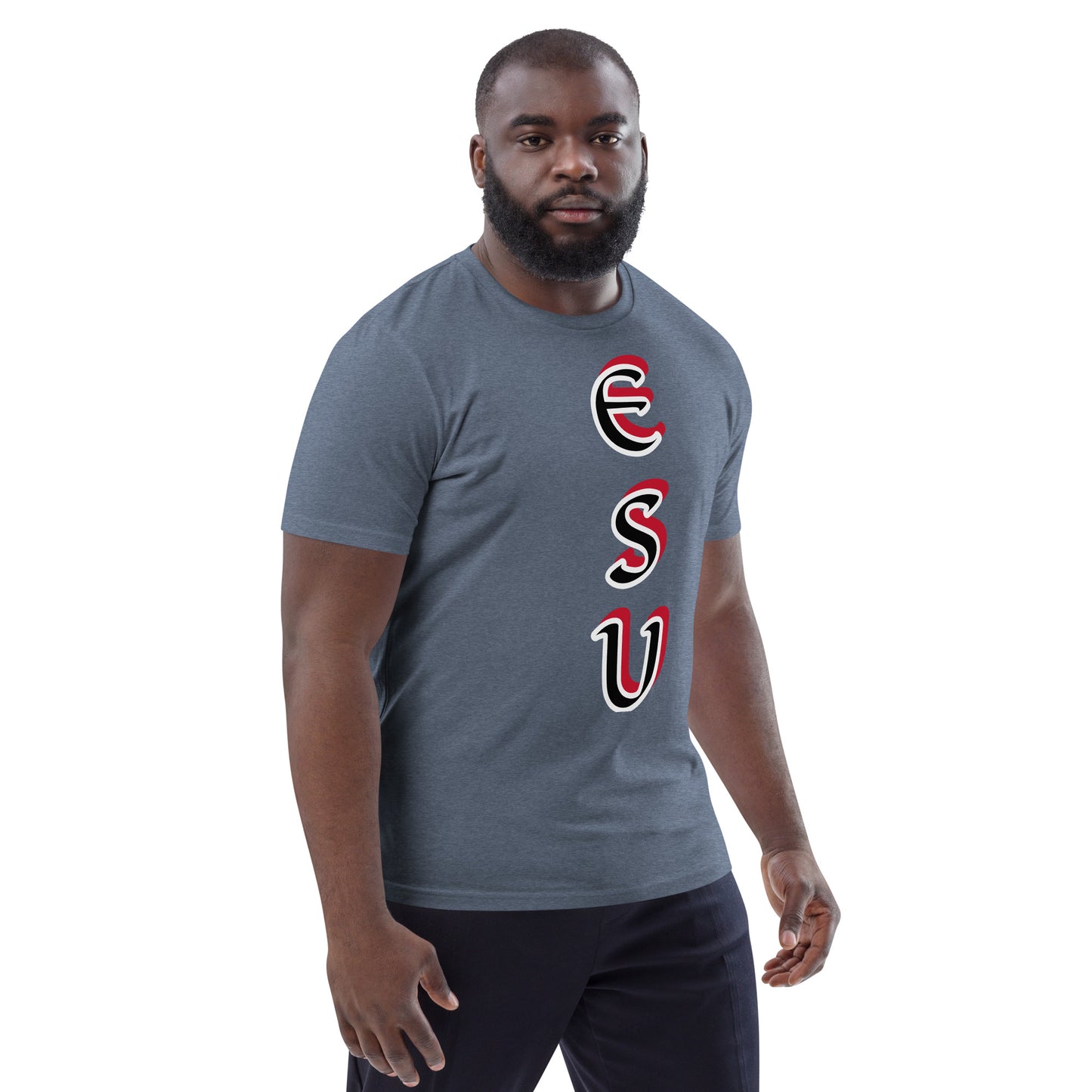 Esu vertical 3 Unisex organic cotton t-shirt