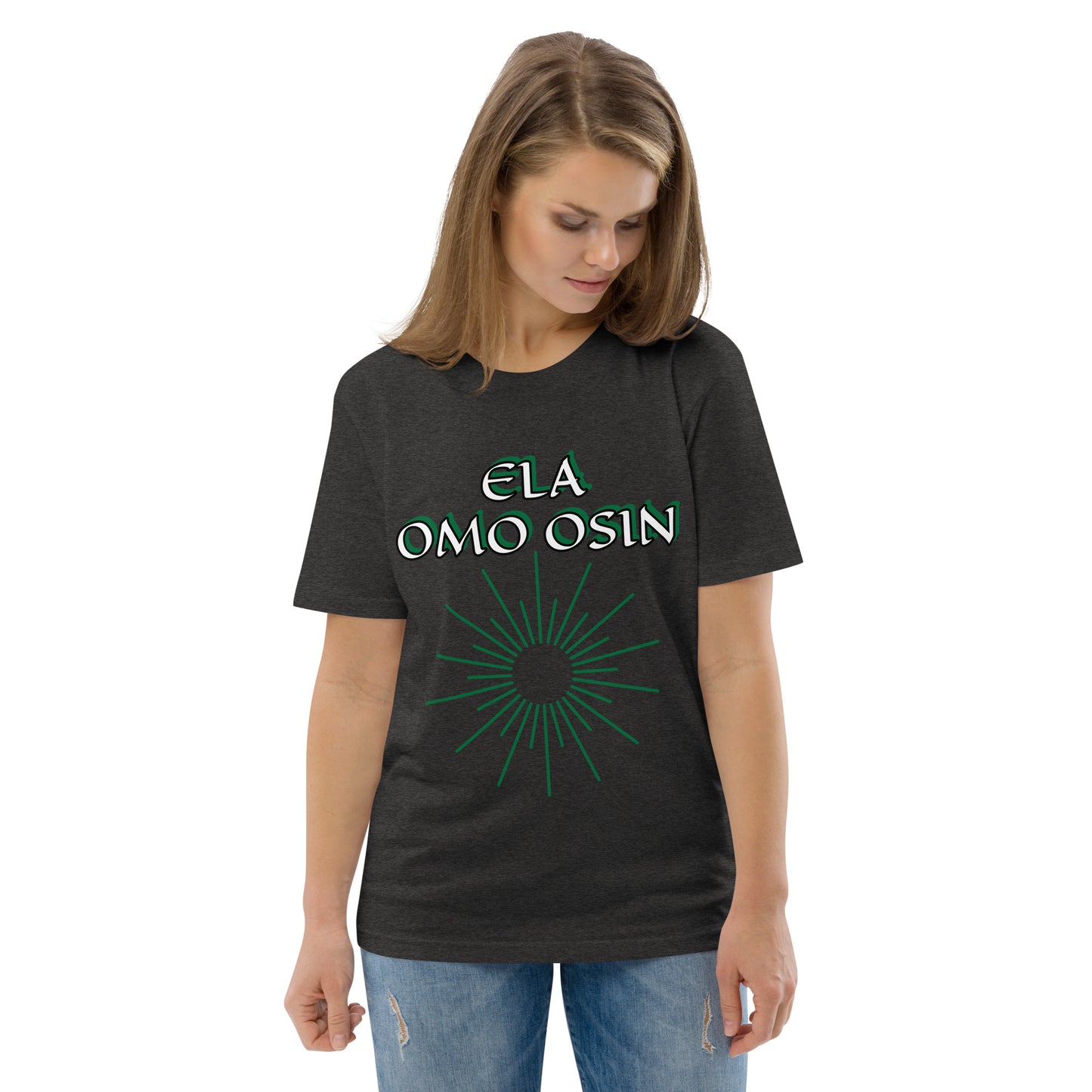 ELA Omo Osin Aje-Ju-Ogun Incognito Unisex organic cotton t-shirt