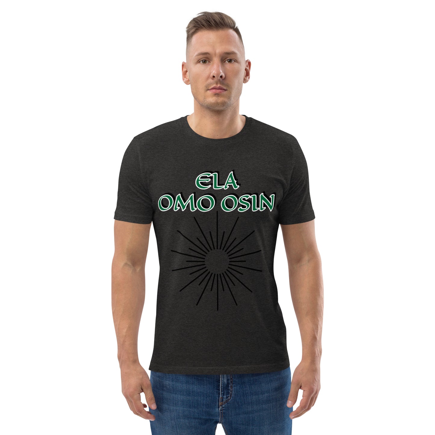 ELA Omo Osin Aje-Ju-Ogun Unisex organic cotton t-shirt