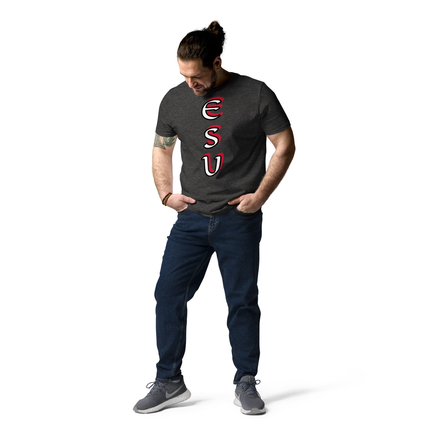 Esu vertical 2 Unisex organic cotton t-shirt