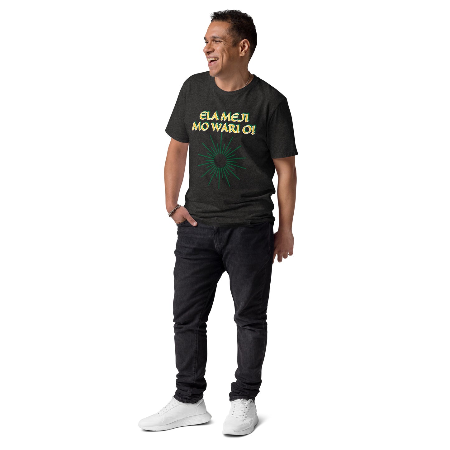 ELA Meji Lucumi Reverse Unisex organic cotton t-shirt